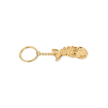 Load image into Gallery viewer, Dime &quot;Bones&quot; Keychain // Gold
