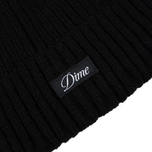 Load image into Gallery viewer, Dime &quot;Cursive&quot; Fold Beanie // Black
